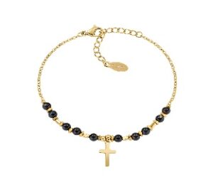Pulsera de acero inoxidable – acabado dorado – Longitud 16 + 3 cm – ACBR818387G