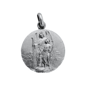 Medalla de San Rafael Arcangel en plata