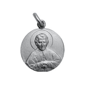 Medalla de San Juan Bosco en plata