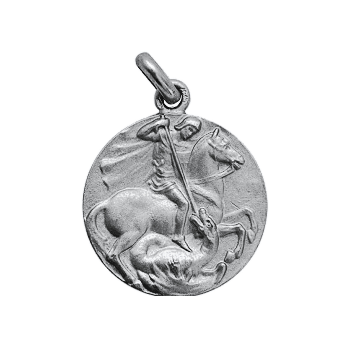 Medalla de San Jorge en plata