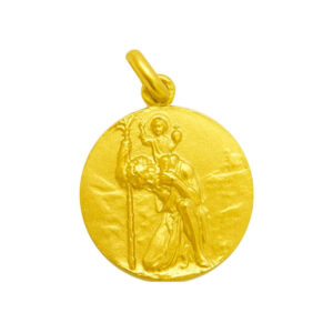 Medalla de San Cristobal en oro