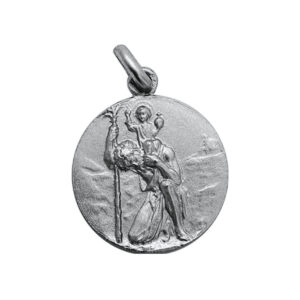 Medalla de San Cristobal en plata
