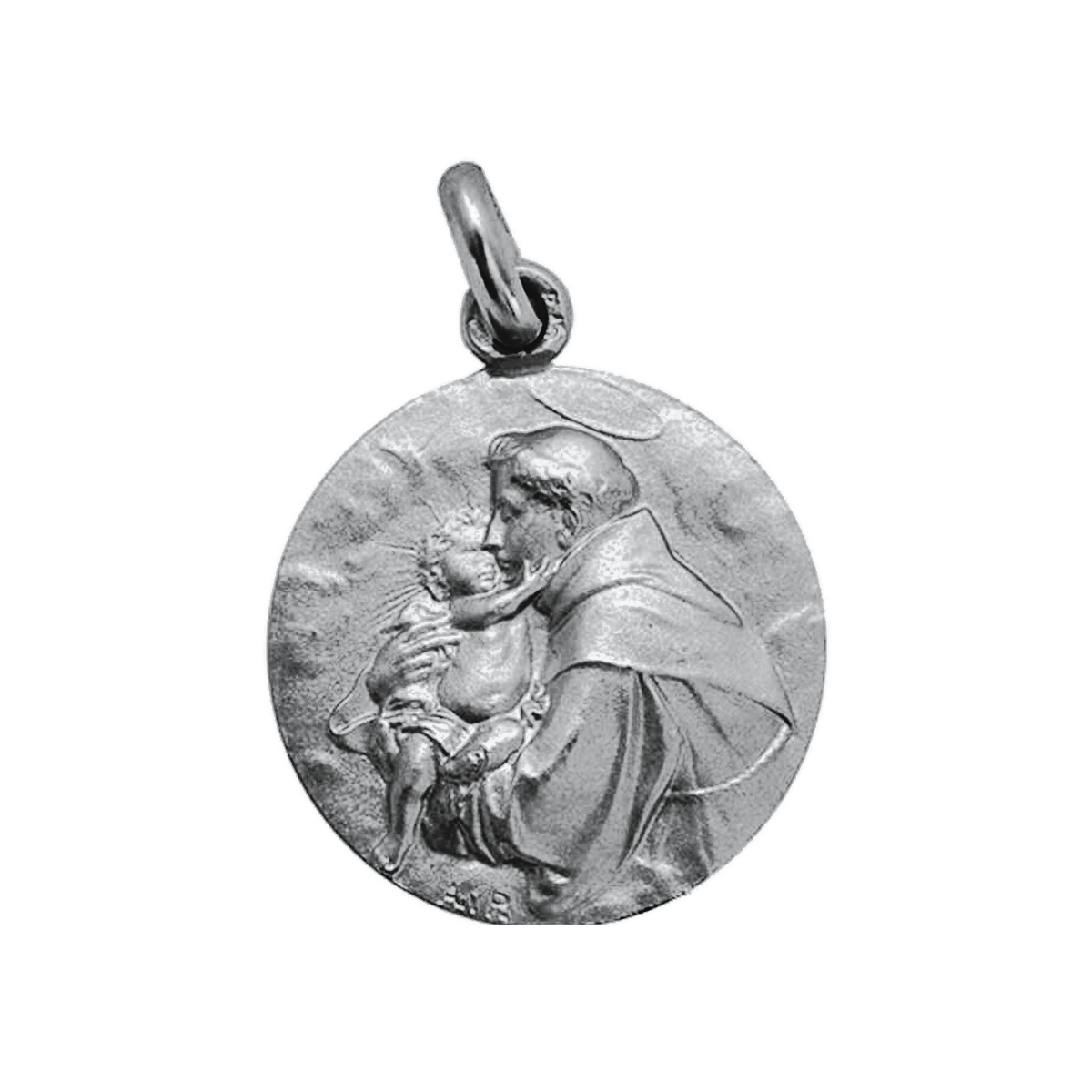 Medalla de San Antonio de Padua en plata