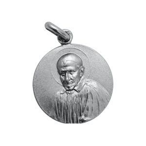 Medalla de San Vicente de Paul en plata