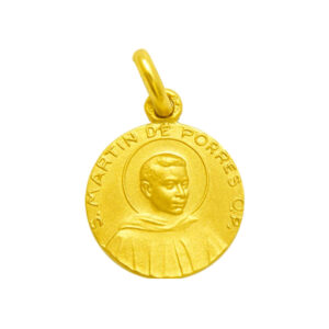Medalla de San Martin de Porres en oro