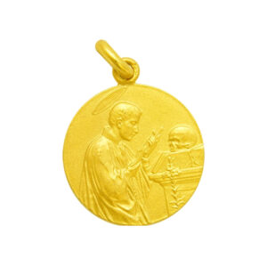 Medalla de San Luis Gonzaga en oro
