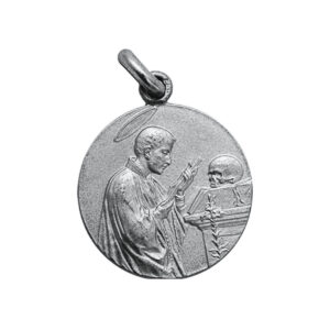 Medalla de San Luis Gonzaga en plata