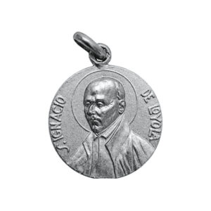 Medalla de San Ignacio de Loyola en plata