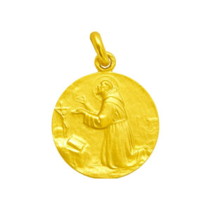Medalla de San Francisco de Asis en oro