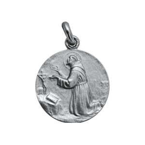 Medalla de San Francisco de Asis en plata