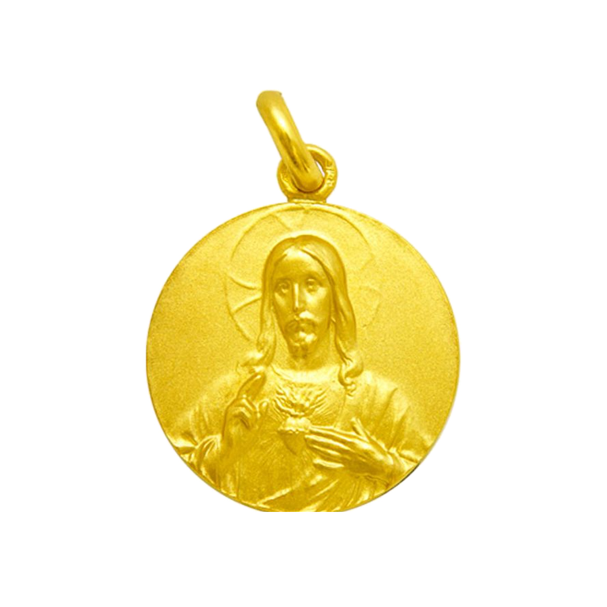 Medalla del Sagrado Corazon de Jesus en oro