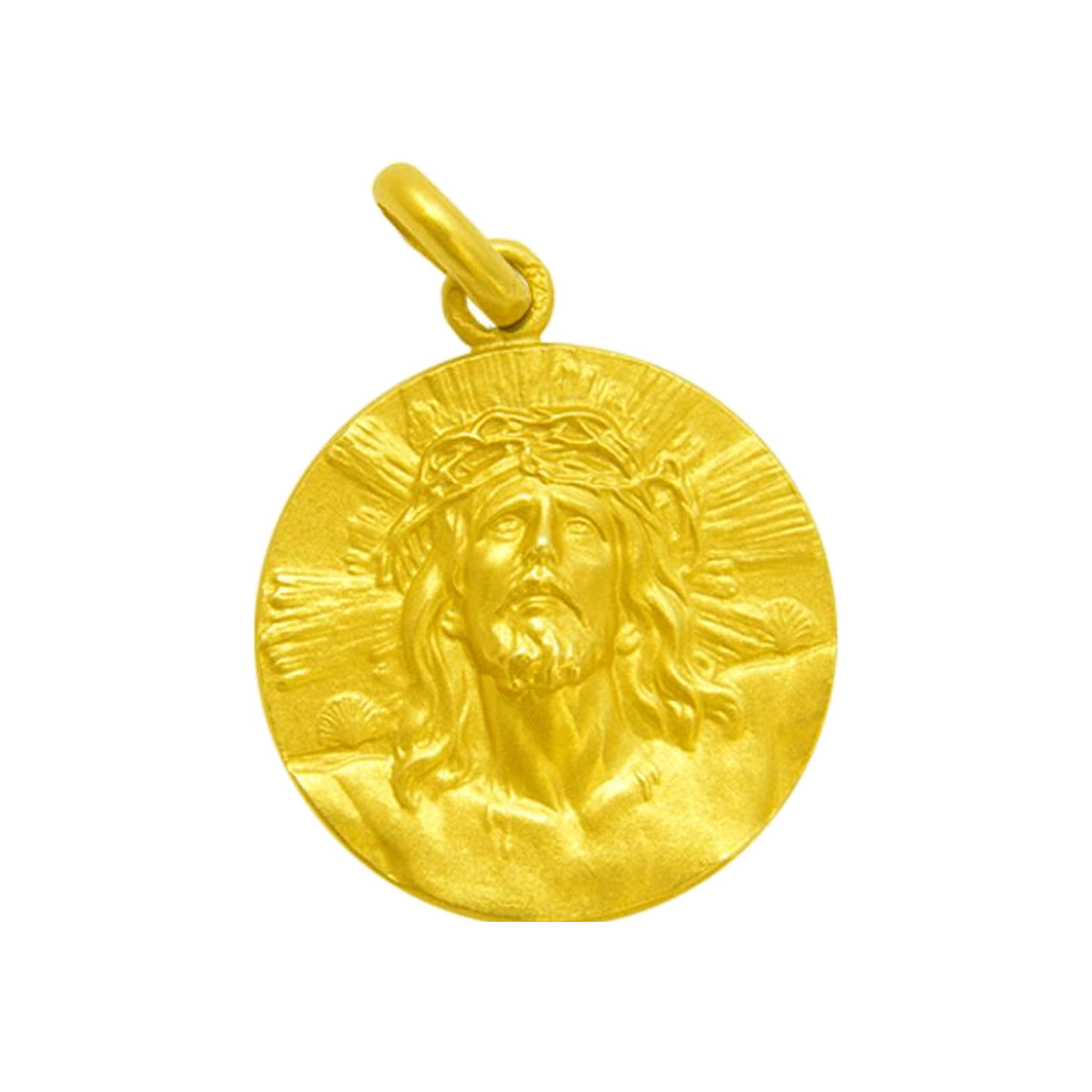 Medalla del Cristo de Limpias en oro