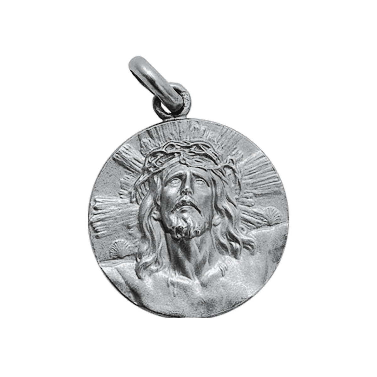 Medalla del Cristo de Limpias en plata