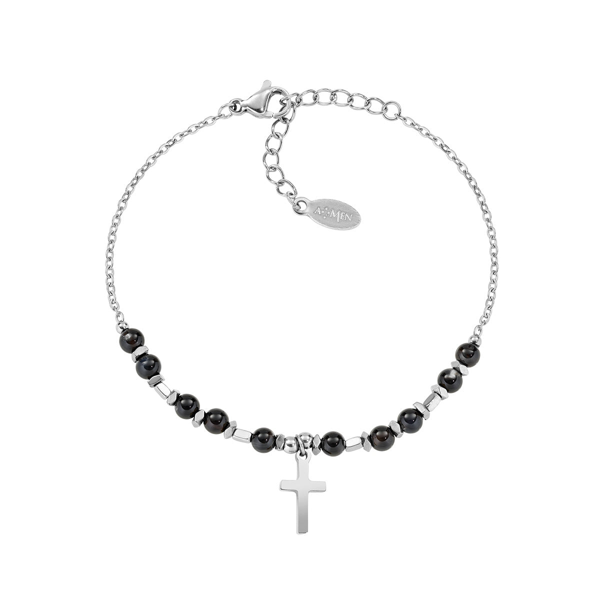 Pulsera de acero inoxidable – acabado en acero – Longitud 16 + 3 cm – ACBR818387B