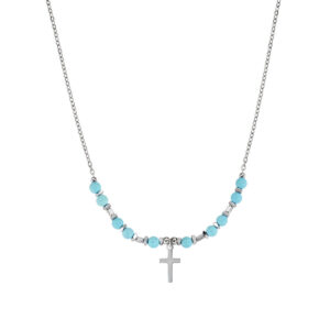 Collar de acero inoxidable – acabado en acero – Longitud 40 + 5 cm – ACCL818384B
