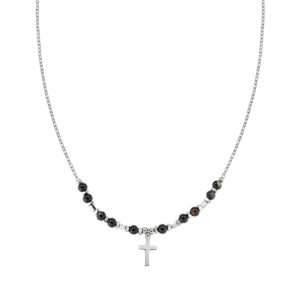 Collar de acero inoxidable – acabado en acero – Longitud 40 + 5 cm – ACCL818387B