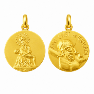 Medalla escapulario de la Piedad y el Cristo de Igualada